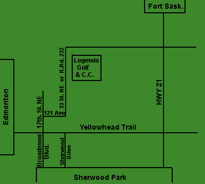 Map to Legends Golf